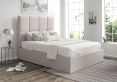 Turin Linea Fog Upholstered Ottoman Single Bed Frame Only