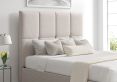 Turin Linea Fog Upholstered Ottoman Compact Double Bed Frame Only