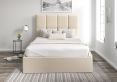 Turin Linea Linen Upholstered Ottoman Compact Double Bed Frame Only