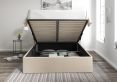 Turin Linea Linen Upholstered Ottoman King Size Bed Frame Only