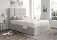 Turin Trebla Chalk Upholstered Ottoman Single Bed Frame Only