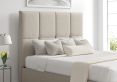 Turin Trebla Flax Upholstered Ottoman Double Bed Frame Only