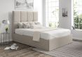 Turin Trebla Flax Upholstered Ottoman Super King Size Bed Frame Only