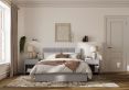 Valencia Fog Double Ottoman Bed Frame