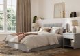 Valencia Fog Double Ottoman Bed Frame