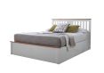 Verona Ottoman Bed - White - Double Bed Frame Only