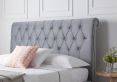 Westcott Grey Upholstered Sleigh Bed Only