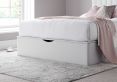 Onelife Off White Upholstered Ottoman King Size Bed Frame