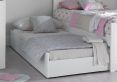 Liv & Lou White Compact Single Sleepover Frame Only