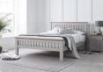 Wilmslow Light Grey Wooden Double Bed Frame Only