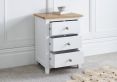 Wilmslow White 3 Drawer Bedside Only