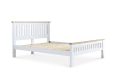 Wilmslow White Wooden Double Bed Frame Only