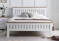 Wilmslow White Wooden Double Bed Frame Only