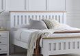 Wilmslow White Wooden Double Bed Frame Only