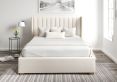 Essentials Winged Off White Ottoman Double Bed Frame