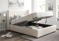 Essentials Winged Off White Ottoman King Size Bed Frame