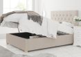 York Ottoman Eire Linen Off White Super King Size Bed Frame Only