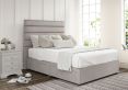 Zodiac Plush Silver Upholstered Super King Size Headboard and Continental 2+2 Drawer Base