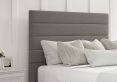 Zodiac Siera Silver Upholstered King Size Headboard and Non-Storage Base