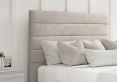 Zodiac Verona Silver Upholstered Double Headboard and Shallow Base On Legs