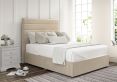Zodiac Naples Cream Upholstered Double Headboard and 2 Drawer Base