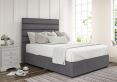 Zodiac Plush Steel Upholstered Compact Double Headboard and 2 Drawer Base
