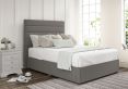 Zodiac Siera Silver Upholstered King Size Headboard and 2 Drawer Base