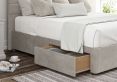 Zodiac Verona Silver Upholstered Compact Double Headboard and 2 Drawer Base