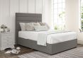 Zodiac Siera Silver Upholstered Compact Double Headboard and Non-Storage Base
