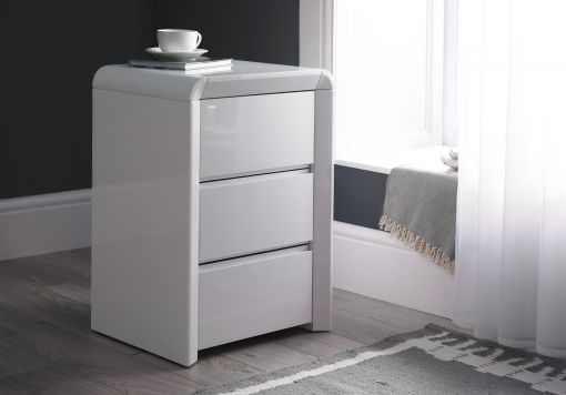 Ava Upholstered 3 Drawer Storage Bed - Grey
