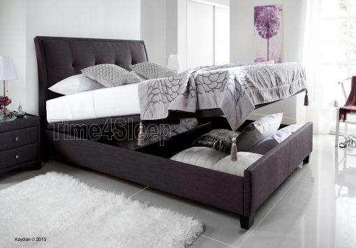 Kaydian Accent Upholstered Ottoman Storage Bed - Slate