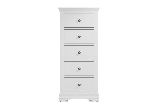 Anna White 2Drw Large Bedside Cabinet