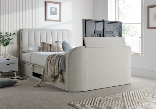 Aspen Upholstered Ottoman TV Bed Shell Bed Frame Only