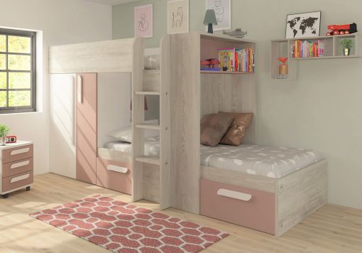 Barca White Bunkbed Bed Frame