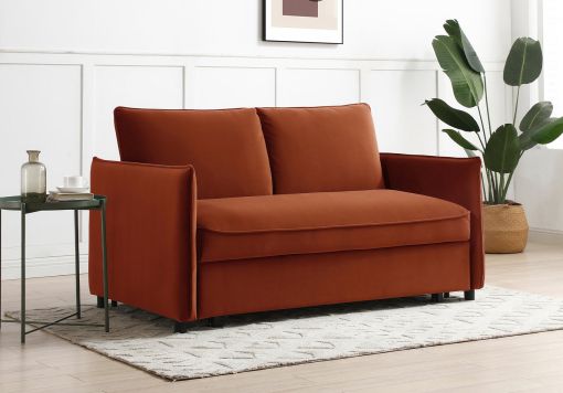 Coniston Burnt Orange 2 Seater Sofa Bed