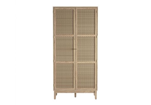Newquay 2 Door Rattan Wardrobe