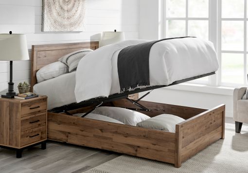 Brookes Wooden Ottoman Storage Bed