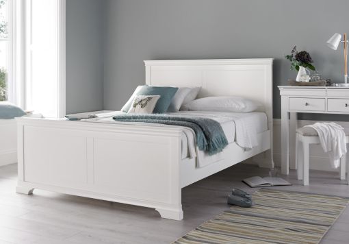 Chateaux White Wooden Bed Frame