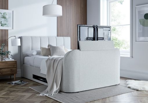 Copenhagen Upholstered Ottoman TV Bed - Shell