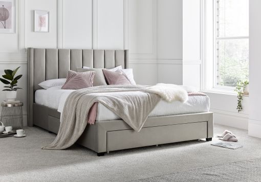 Haire upholstered outlet bed frame