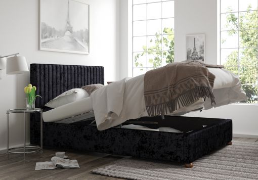 Naples Upholstered Ottoman Bed Frame Only