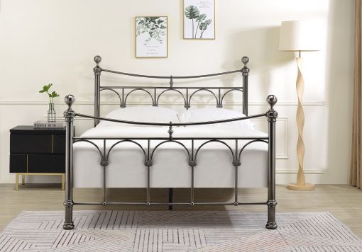 Elizabeth Antique Nickel Bed Frame