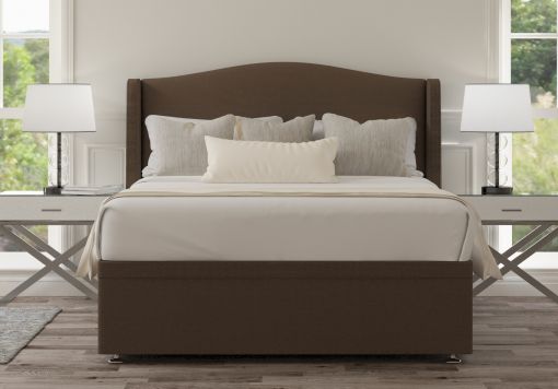 Mabel Ottoman Gatsby Taupe Headboard and Base Only
