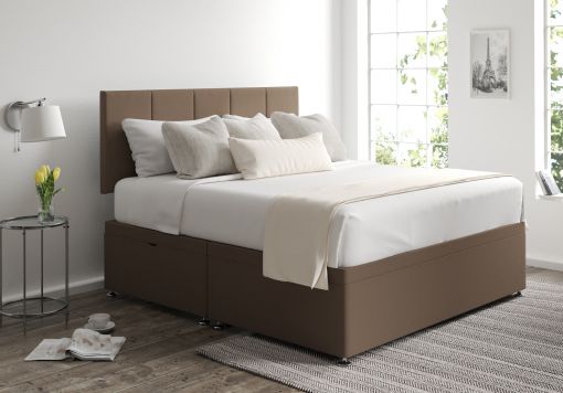 Hannah Ottoman Gatsby Taupe Headboard and Base Only