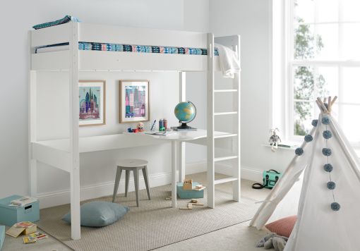 High sleeper desk on sale wardrobe