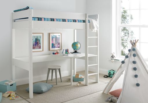 Modena High Sleeper Bed Frame with Desk