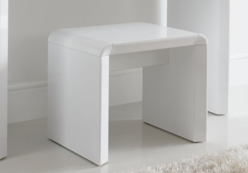 Ice High Gloss Stool - White