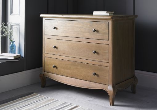 Loire Weathered Oak 3 Drawer Chest