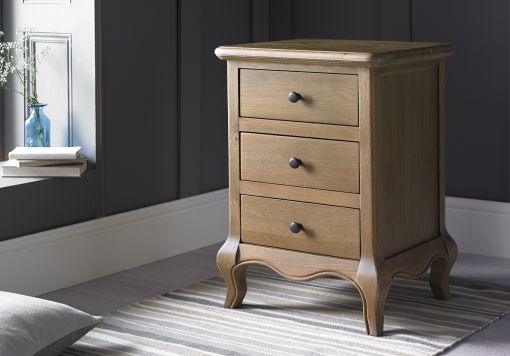 Loire Weathered Oak 3 Drawer Chest