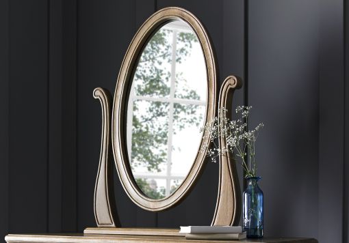 Loire Weathered Oak Dressing Table Mirror